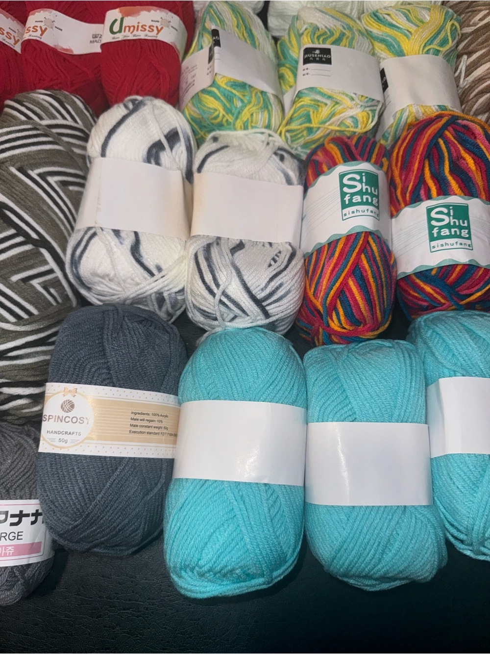 Yarn Lot of 32 skeins various sizes and styles all new lot #3 - Picture 5 of 7
